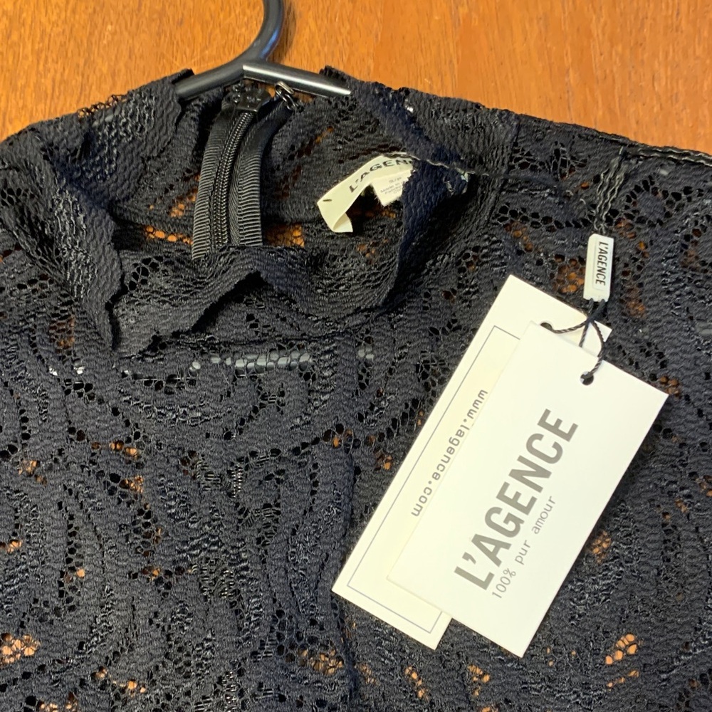 L'AGENCE Black Lace Blouse - Picture 5 of 5